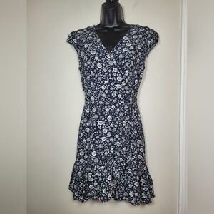 J. Crew Mercantile Floral Faux Wrap Dress sz 0